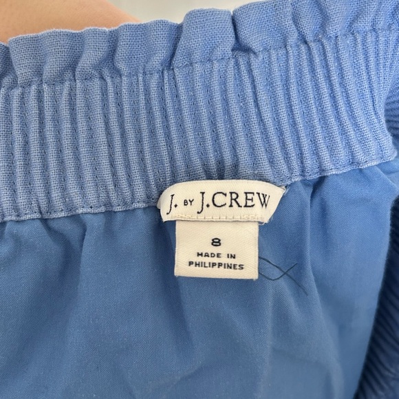 J Crew Scalloped linen-cotton skirt Sz 8 - Picture 3 of 5